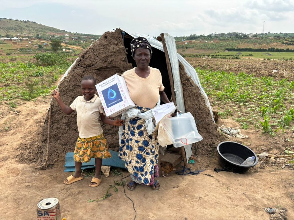 Nakivale Refugee Settlement Lifewater Distribution - New arrival tent